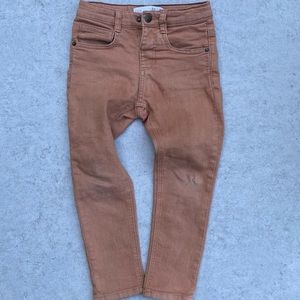 Brick color Zara jeans